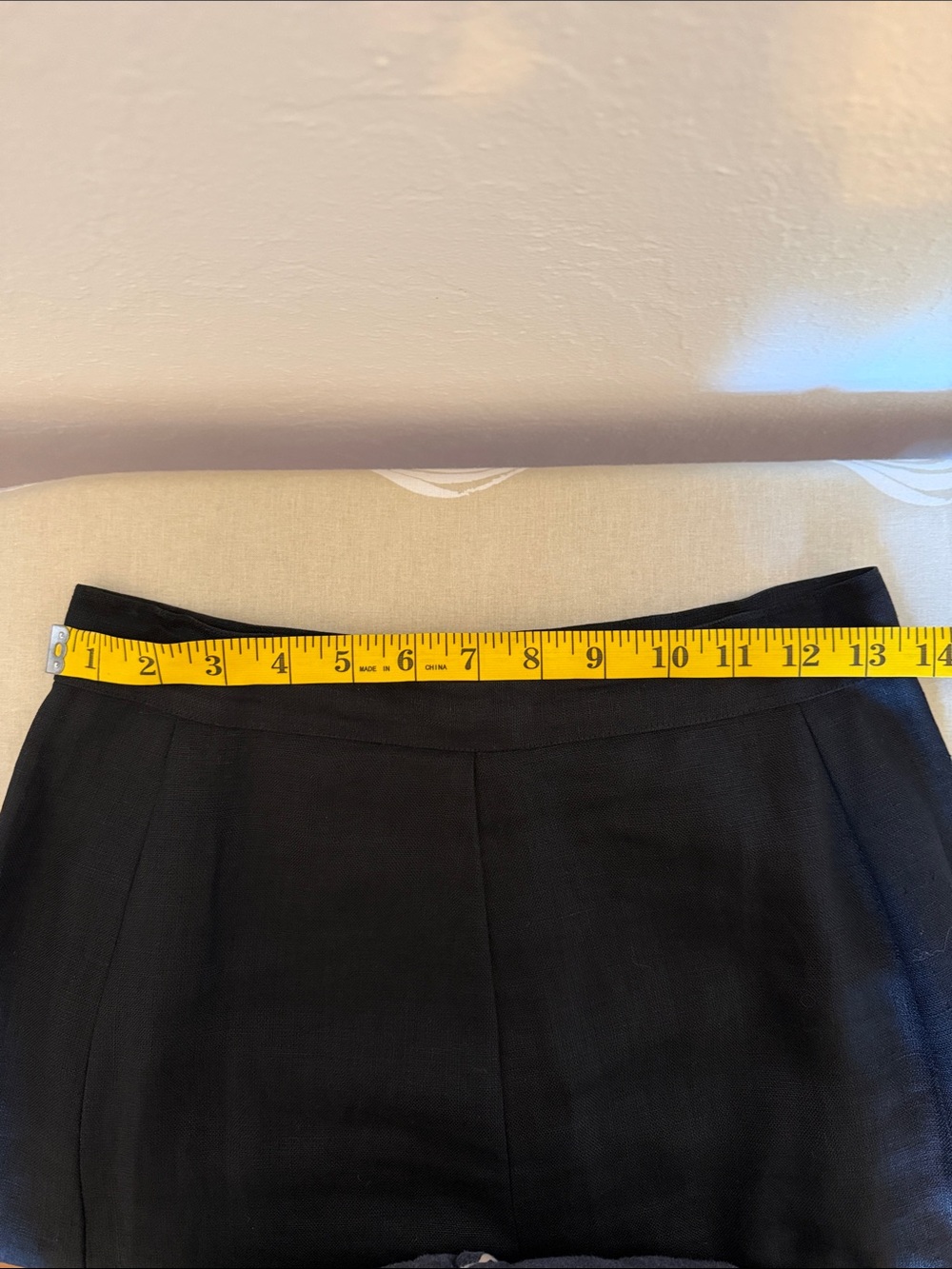 Linen black midi skirt - Picture 2 of 3